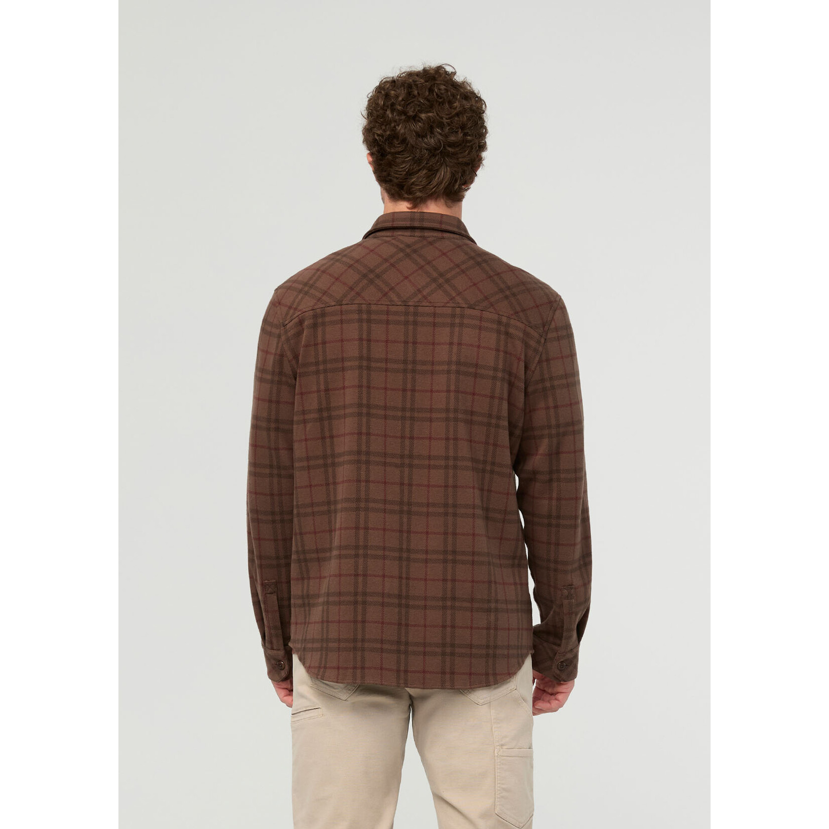 DU/ER DU/ER Performance Flannel Overshirt-Stout Plaid