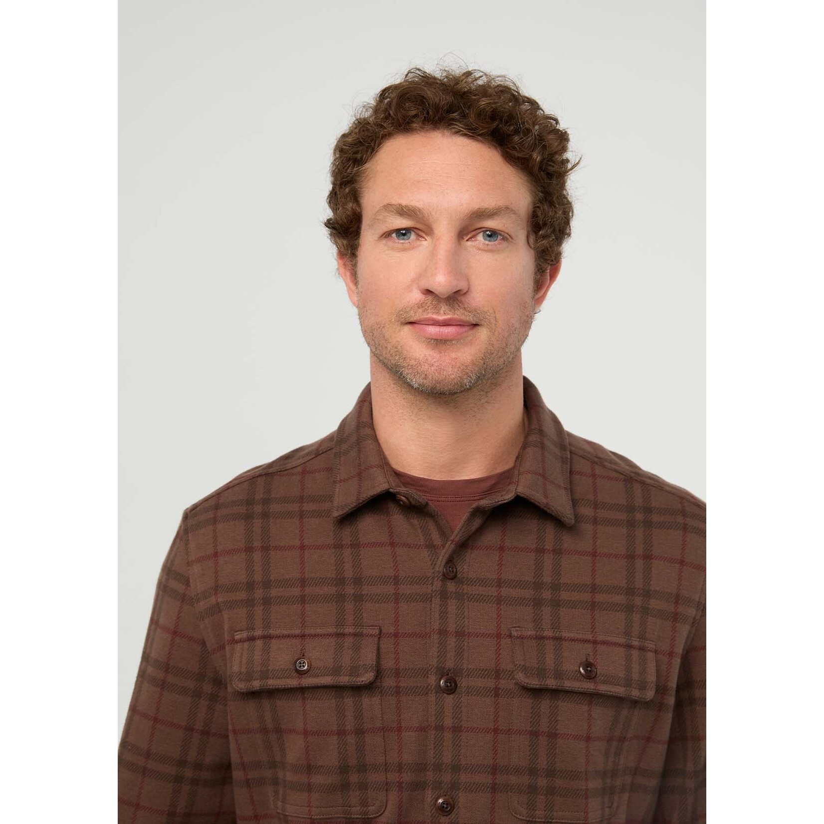 DU/ER DU/ER Performance Flannel Overshirt-Stout Plaid