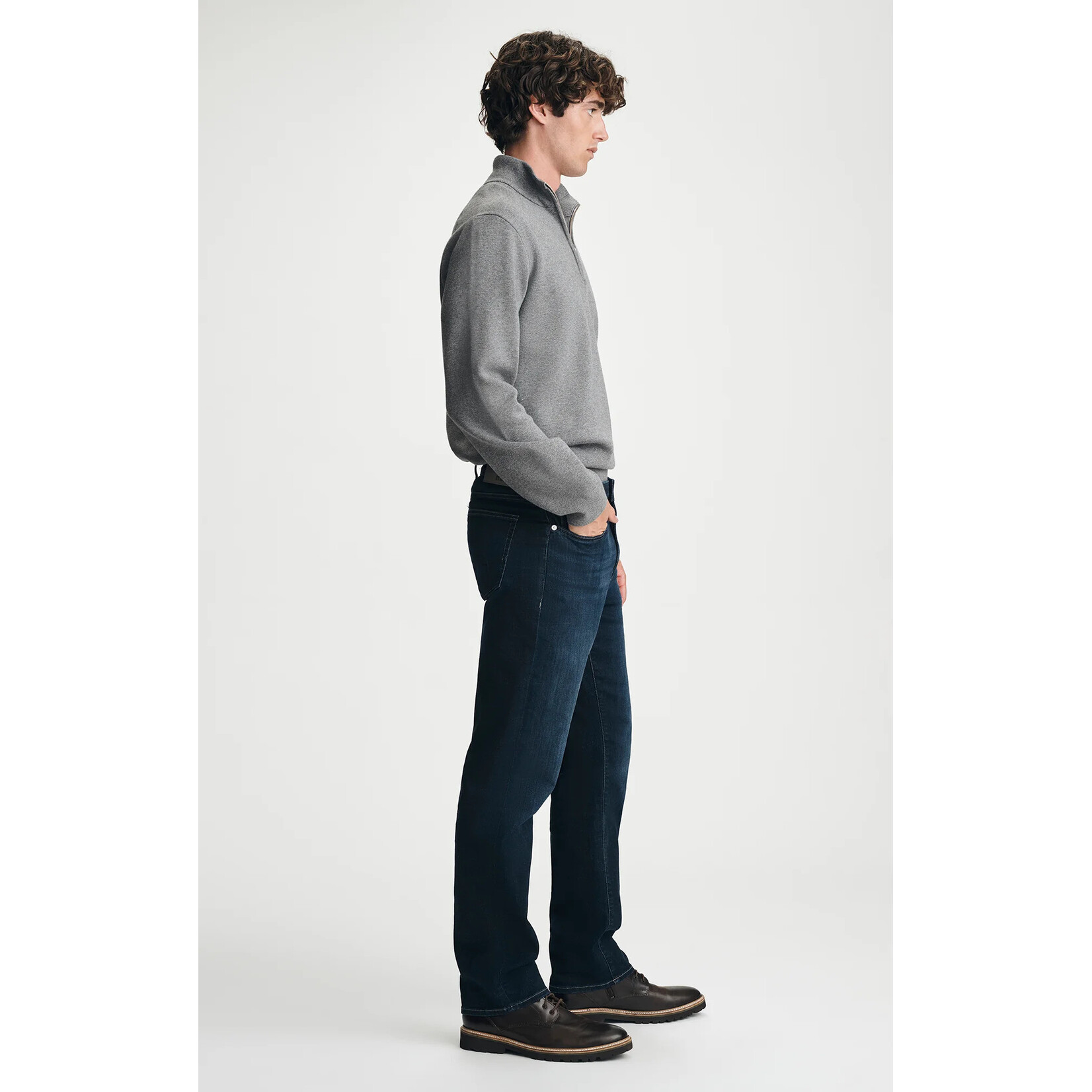 Mavi MAVI Zach Rinse Brushed Feather Blue