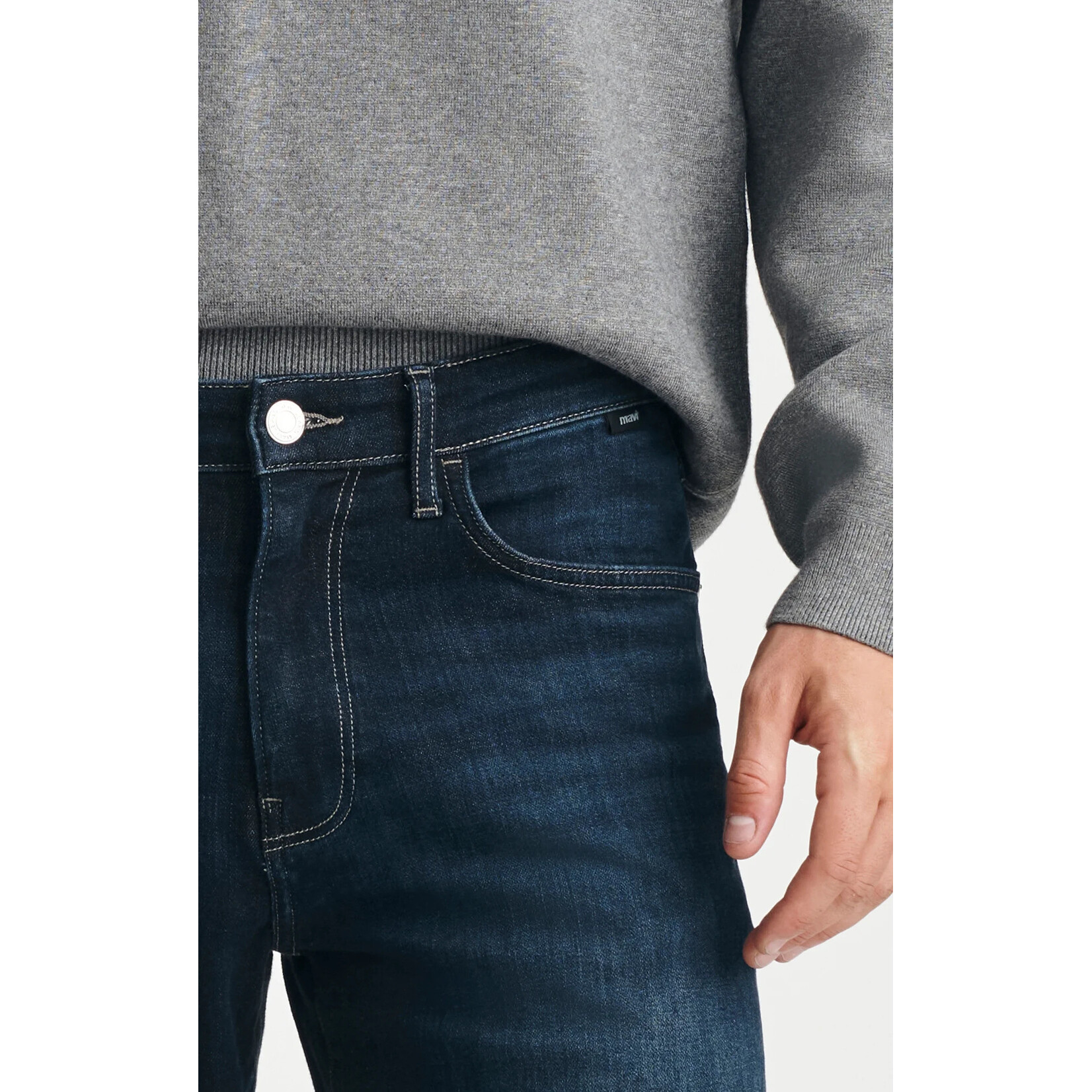 Mavi MAVI Zach Rinse Brushed Feather Blue