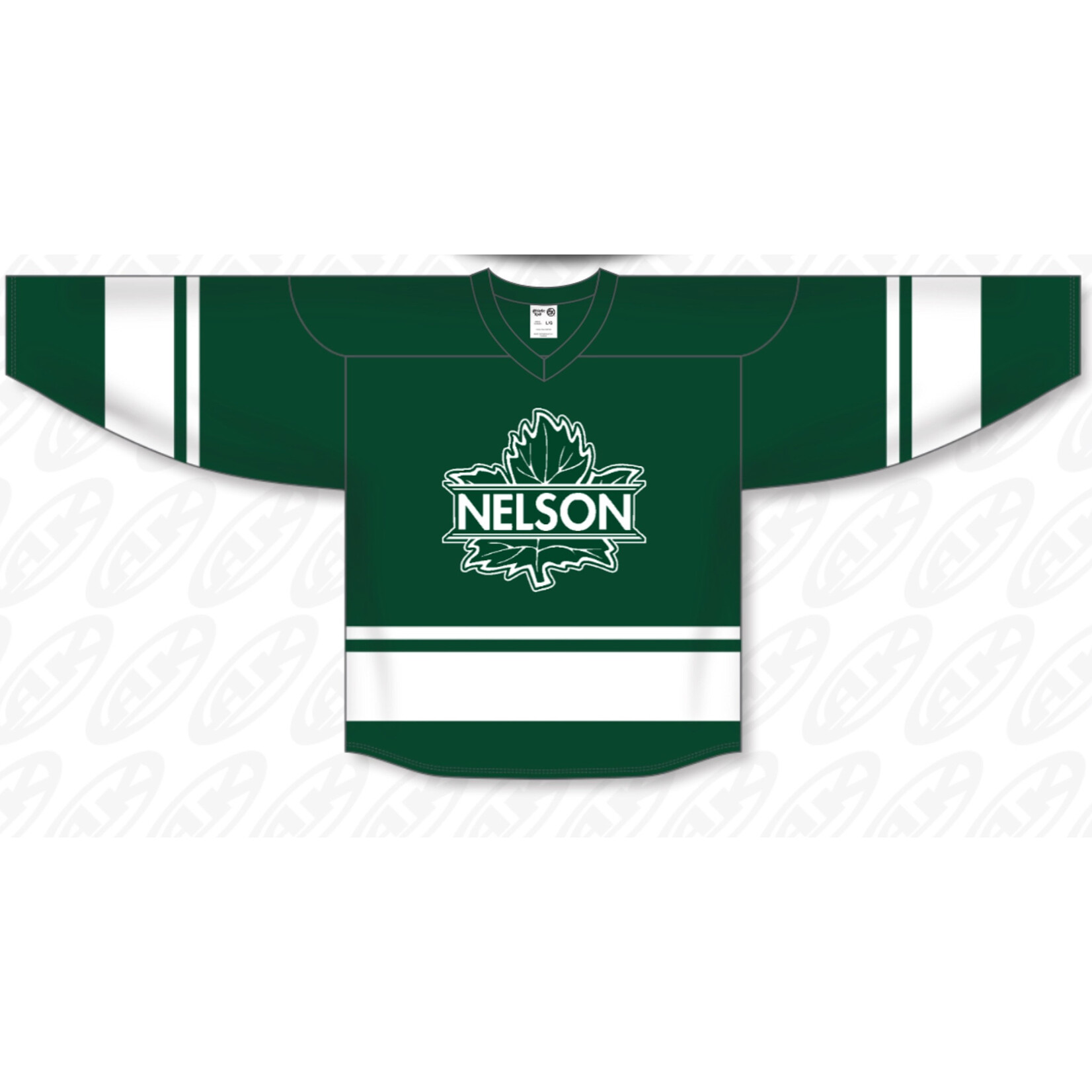 Nelson Leafs Nelson Leafs Replica Hockey Jersey Dark Green