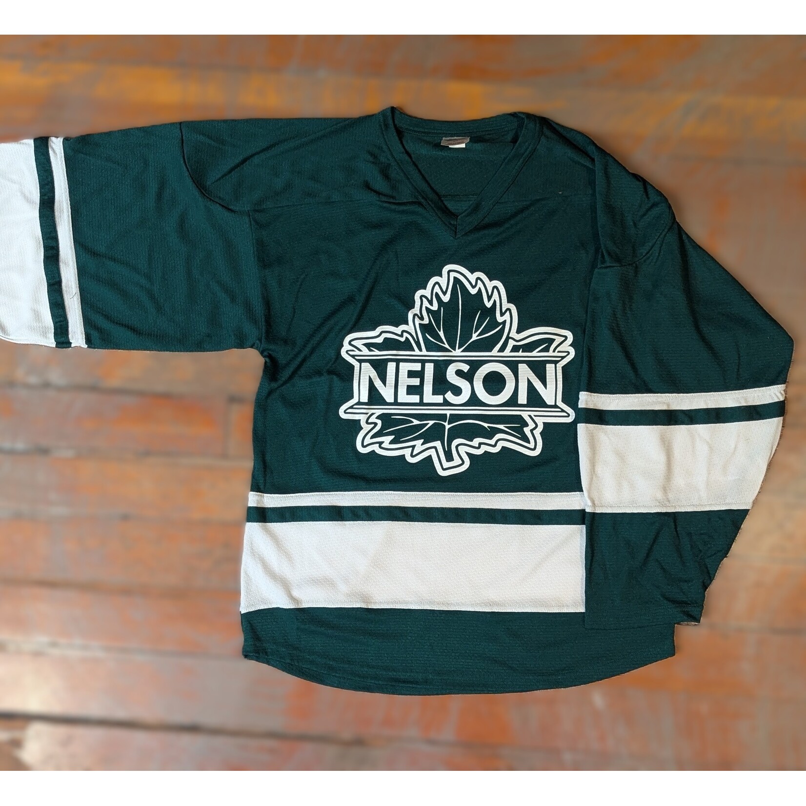 Nelson Leafs Nelson Leafs Replica Hockey Jersey Dark Green