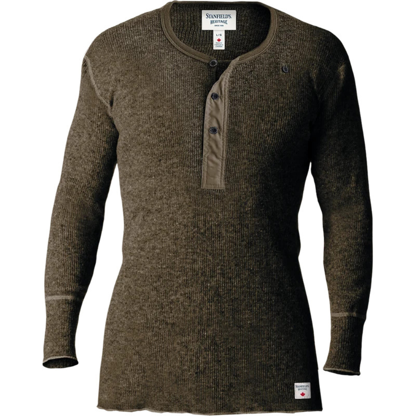 Stanfield's Stanfield's Heritage Wool Henley - D49 Wren