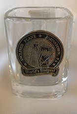 Square Inclined Plane Pewter Shot Glass