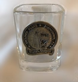 Square Inclined Plane Pewter Shot Glass