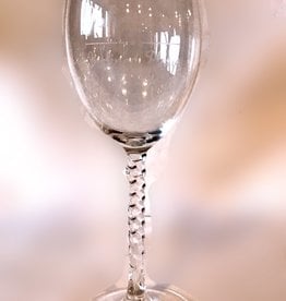 Inclined Plane Braided Stem Wine Glass