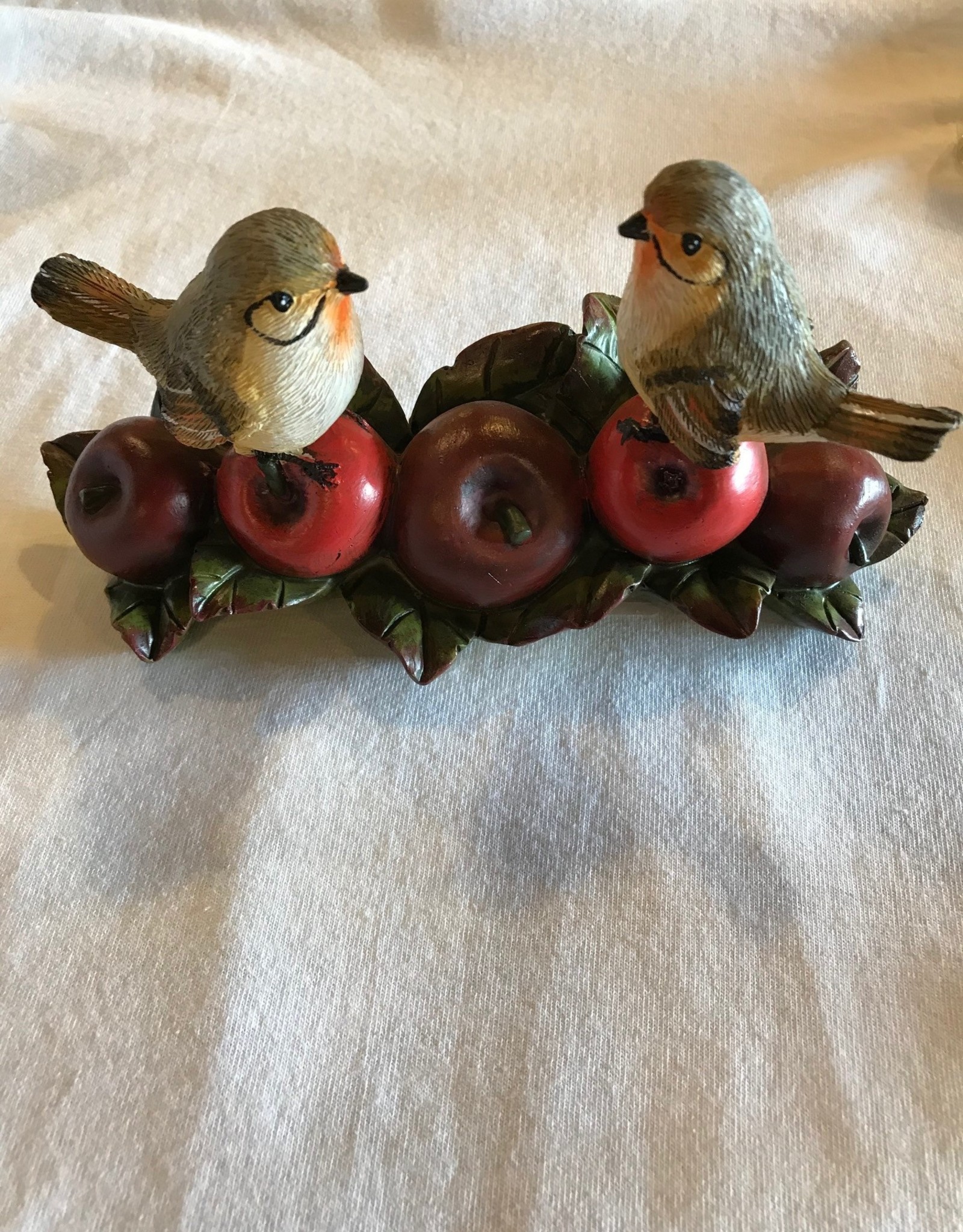 Birds on Acorn & Apples Figurine