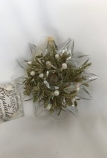 Mistletoe Snowflake Ornament