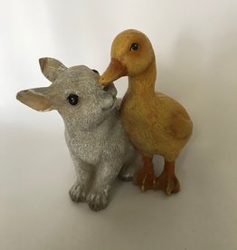 Springtime Pals - Duck & Bunny Figurine