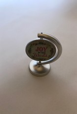 Joy to the World Spinning Globe Figurine