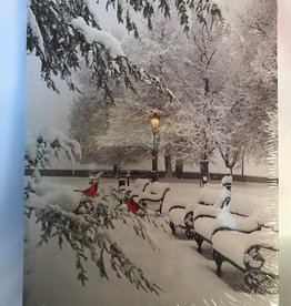 LED Light Up Winter Scene Wall Decor Canvases