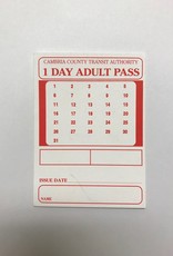 Bus Pass - Adult 1 Day - Rural