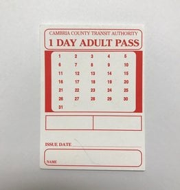 Bus Pass - Adult 1 Day - Rural