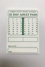 Bus Pass - Adult 31 Day - Rural