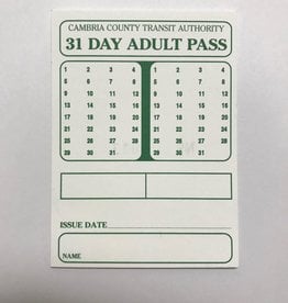 Bus Pass - Adult 31 Day - Rural