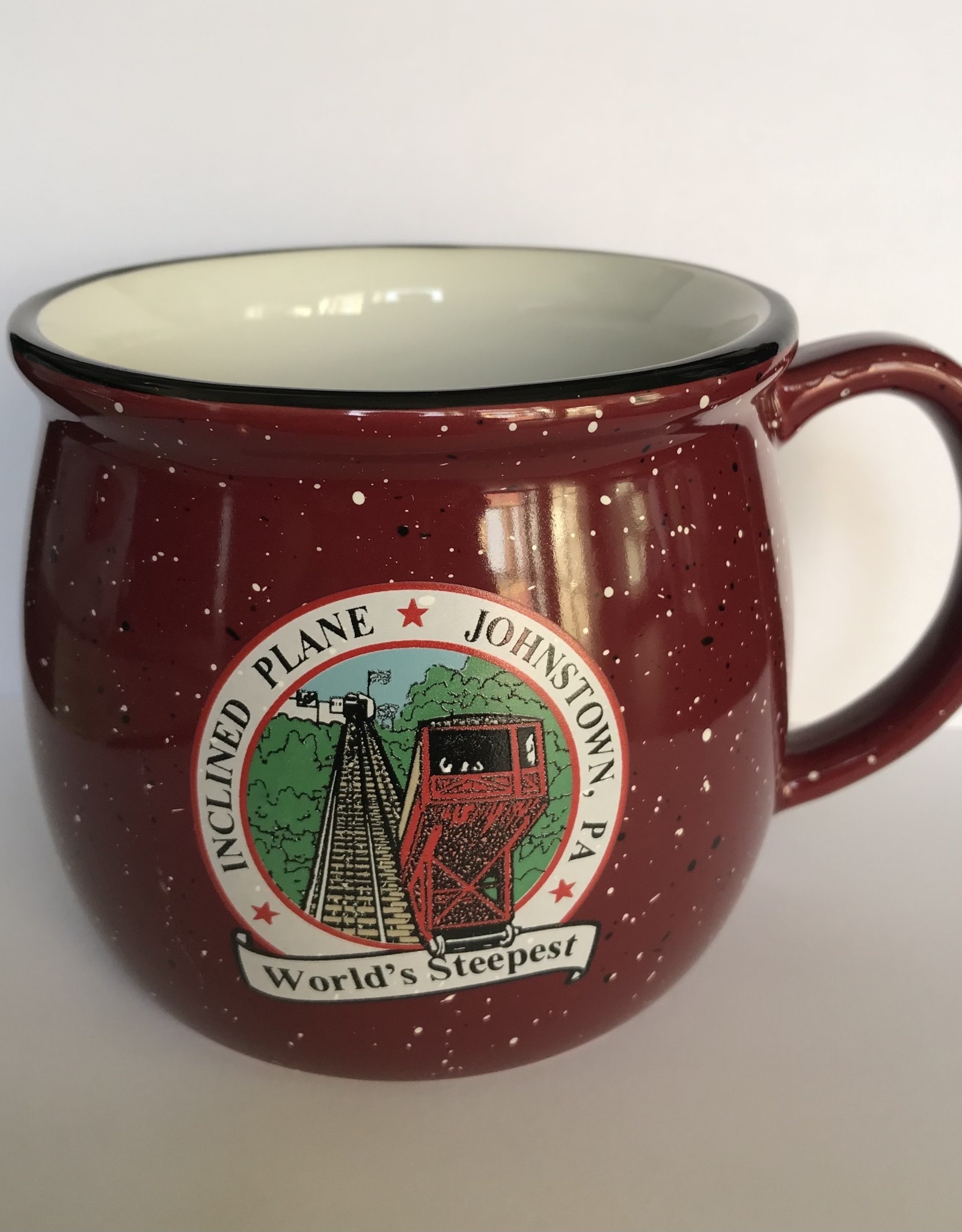 Colonial Mug w/ Inclined Plane Logo & Lettering - Maroon