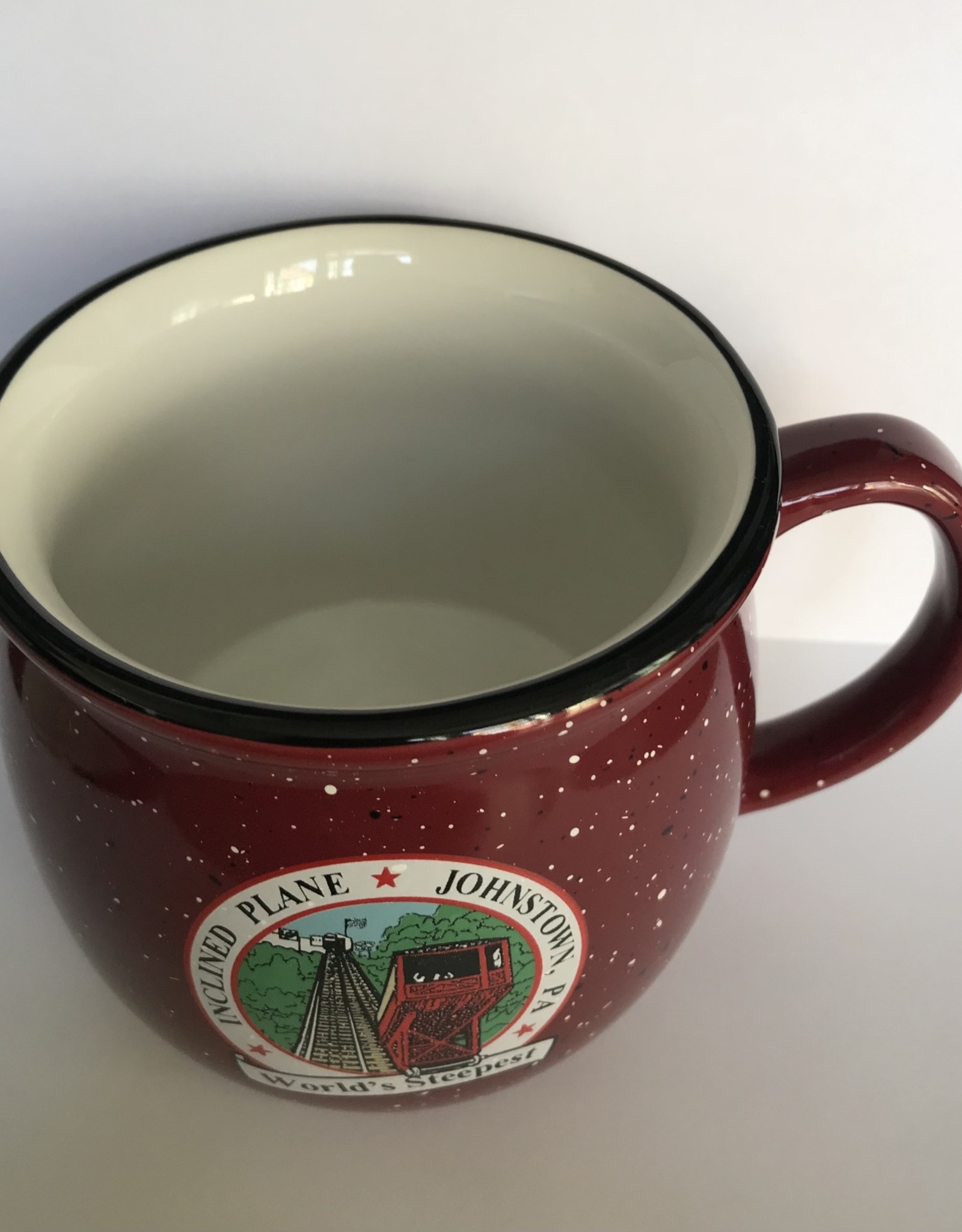 Colonial Mug w/ Inclined Plane Logo & Lettering - Maroon