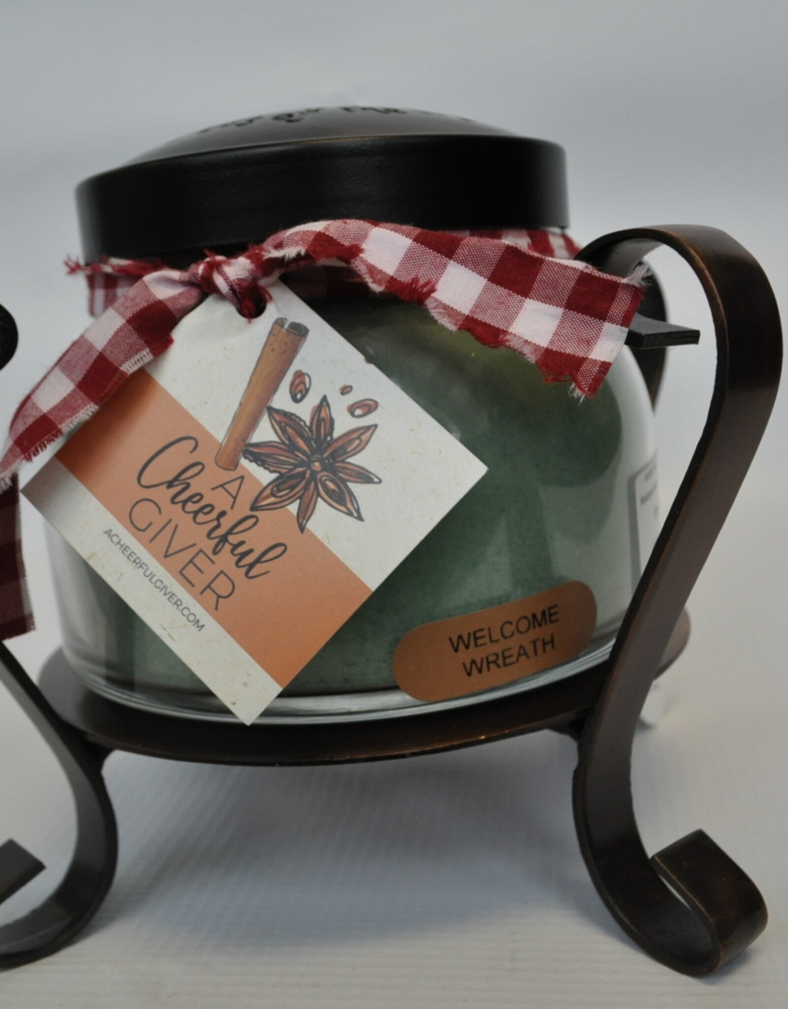 Cheerful Giver Welcome Wreath Candle 22oz