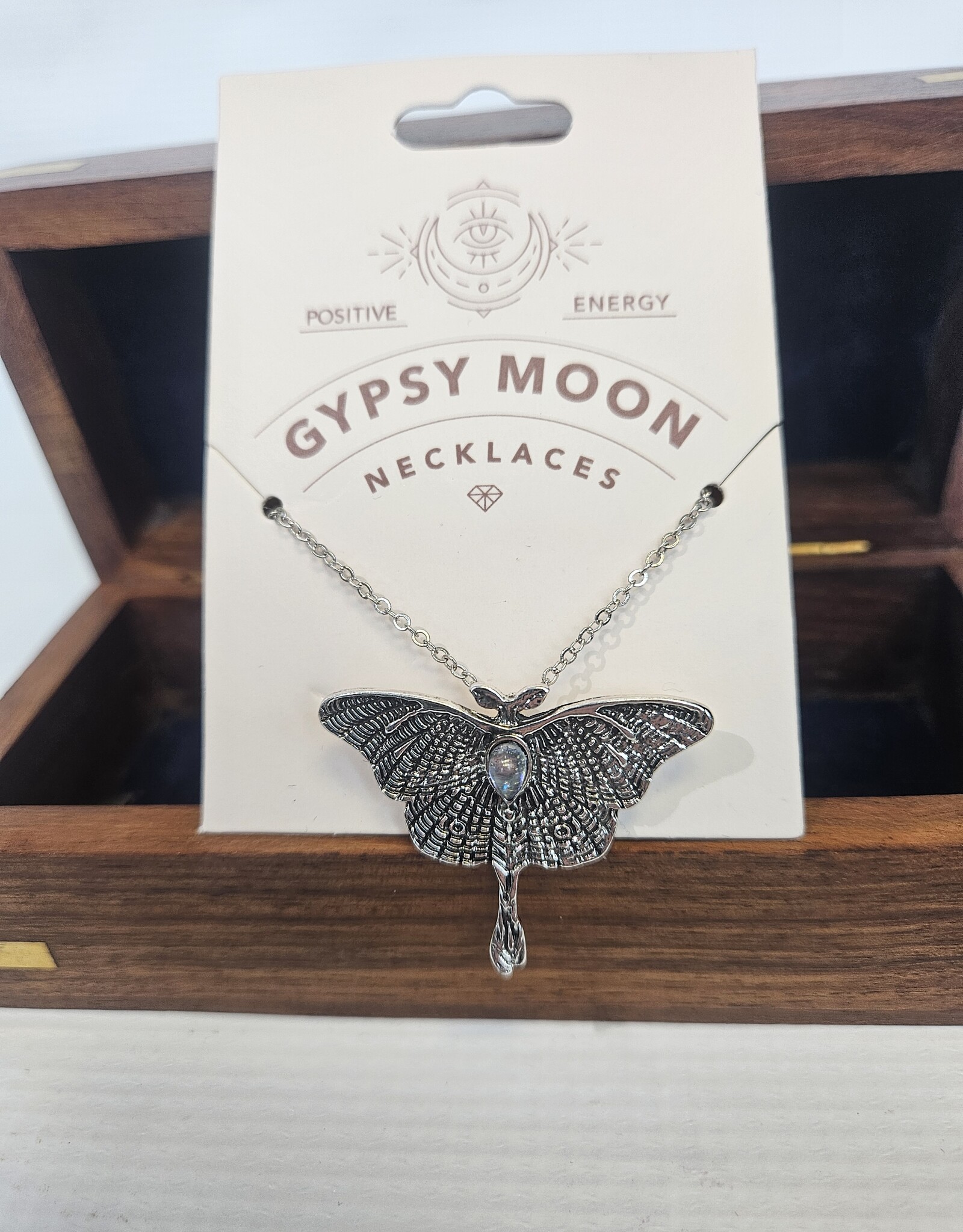 Positive Energy Gypsy Moon Silver Necklace