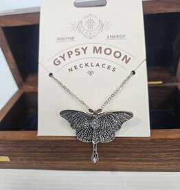 Positive Energy Gypsy Moon Silver Necklace