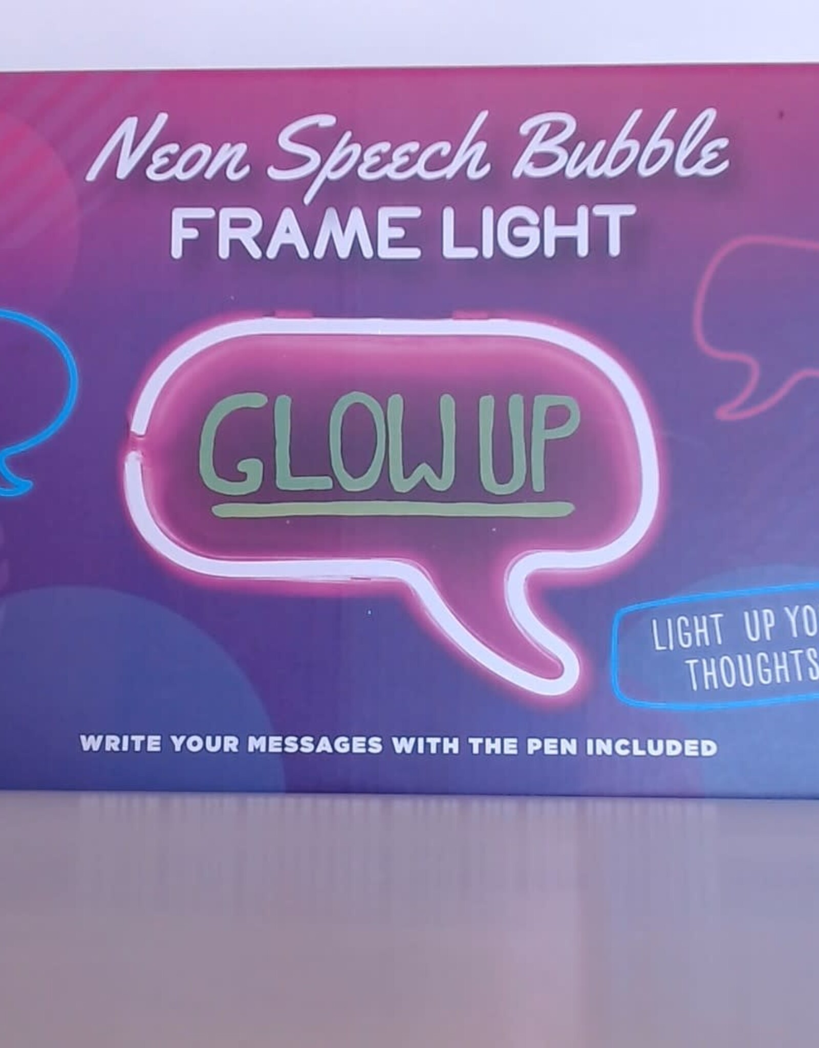 Fizz City Neon Speech Bubble Frame Light 8.5"x11.5" Usb Powered