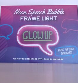 Fizz City Neon Speech Bubble Frame Light 8.5"x11.5" Usb Powered