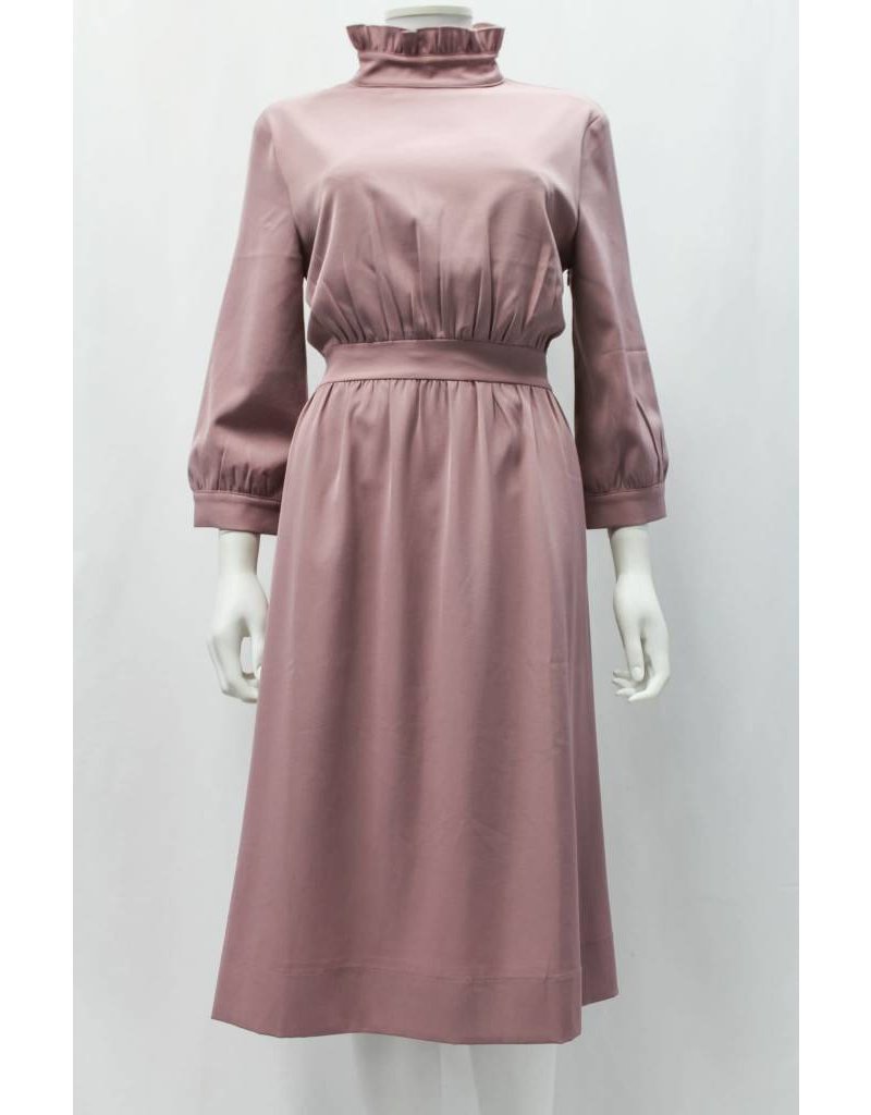 ZC Designs Mauve high collar dress