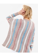 70°F/21°C Loose knit pullover stripe sweater