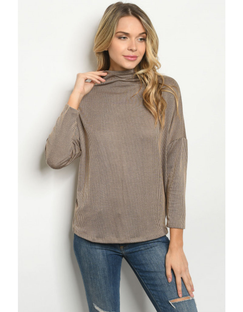 Ginger G Taupe Top