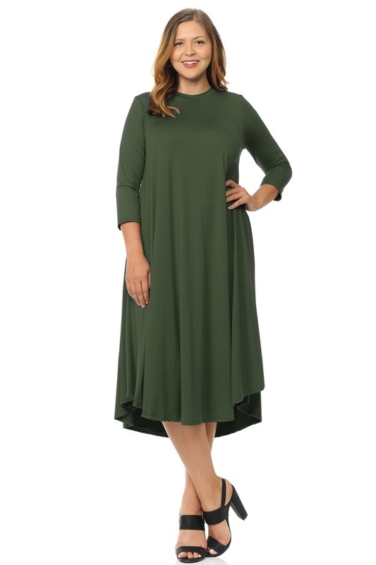 plus swing dress