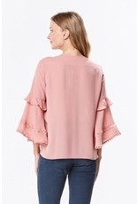 INA INA Bell sleeves and Lace Blouse