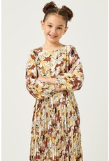 Hayden LA Flora printed puff sleeve dress w/ pleated skirt GY5359
