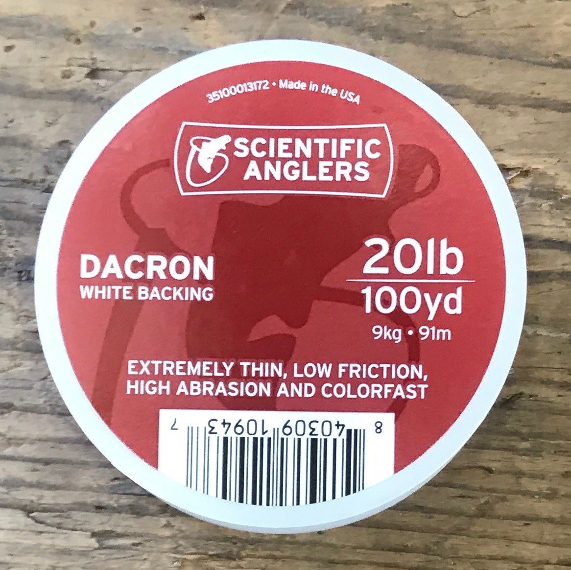 Scientific Anglers Dacron Backing 20LB White 100 yd - Blue Ribbon