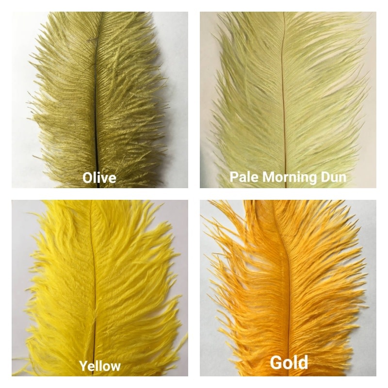 14-16 Ostrich Feathers: Yellow (6) [] 