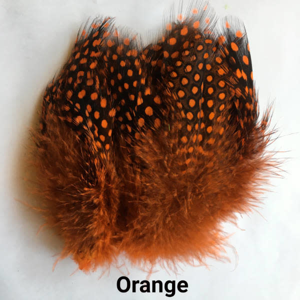 Tigofly 100-Piece Guinea Fowl Plumage Hackle Pack - 11 Mixed Colors For Fly Tying