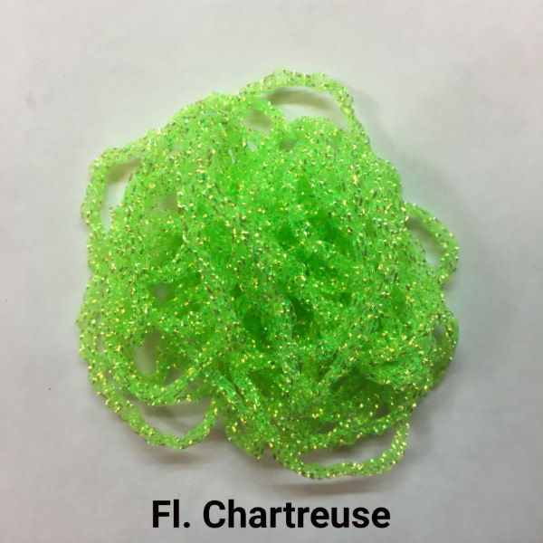 Dyed Pearl Diamond Braid - Fl. Chartreuse