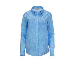 Simms Women's Isle LS Shirt Lily Pad Cornflower - Blue Ribbon Flies