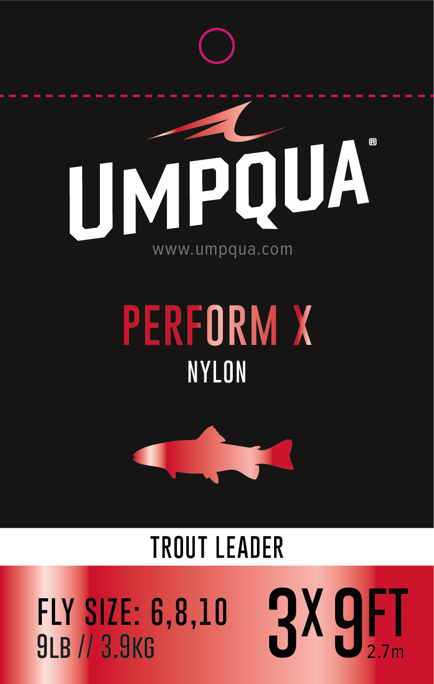Umpqua Perform X Trout Leader 9' - 1X