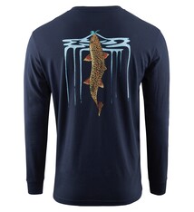 Grundens Riser LS T-Shirt - Dark Navy - 3XL