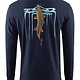 Grundens Riser LS T-Shirt - Dark Navy - 3XL