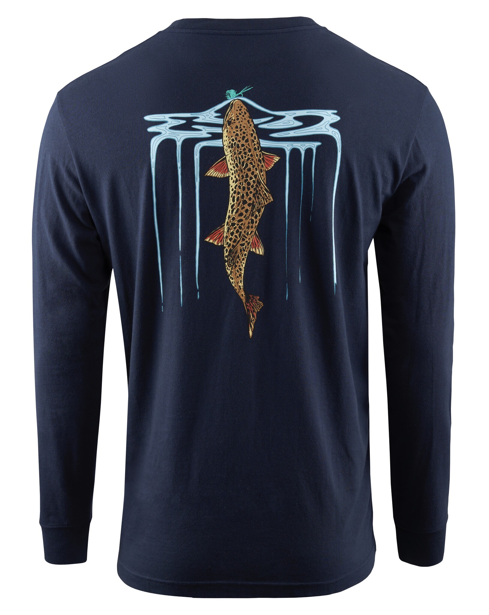 Grundens Riser LS T-Shirt - Dark Navy - 3XL