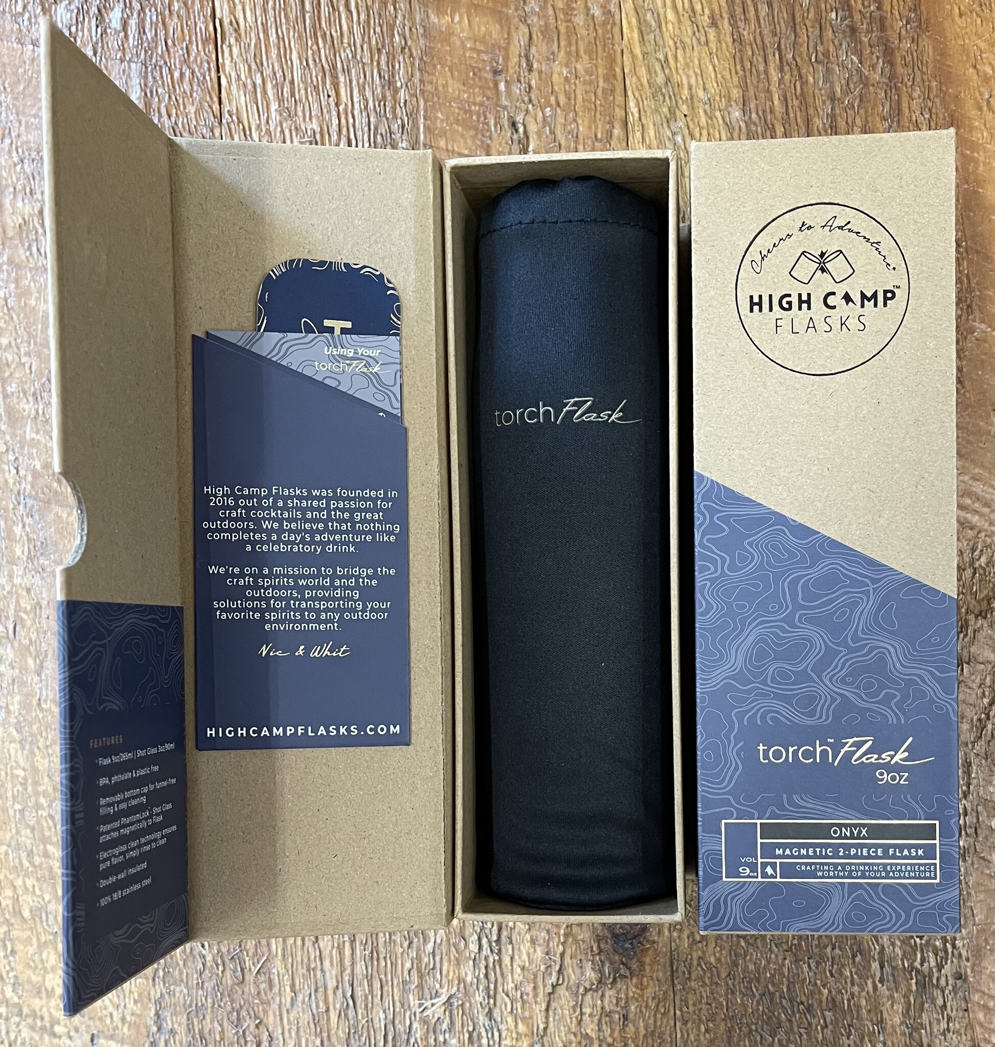 High Camp Flasks Torch Flask 9oz