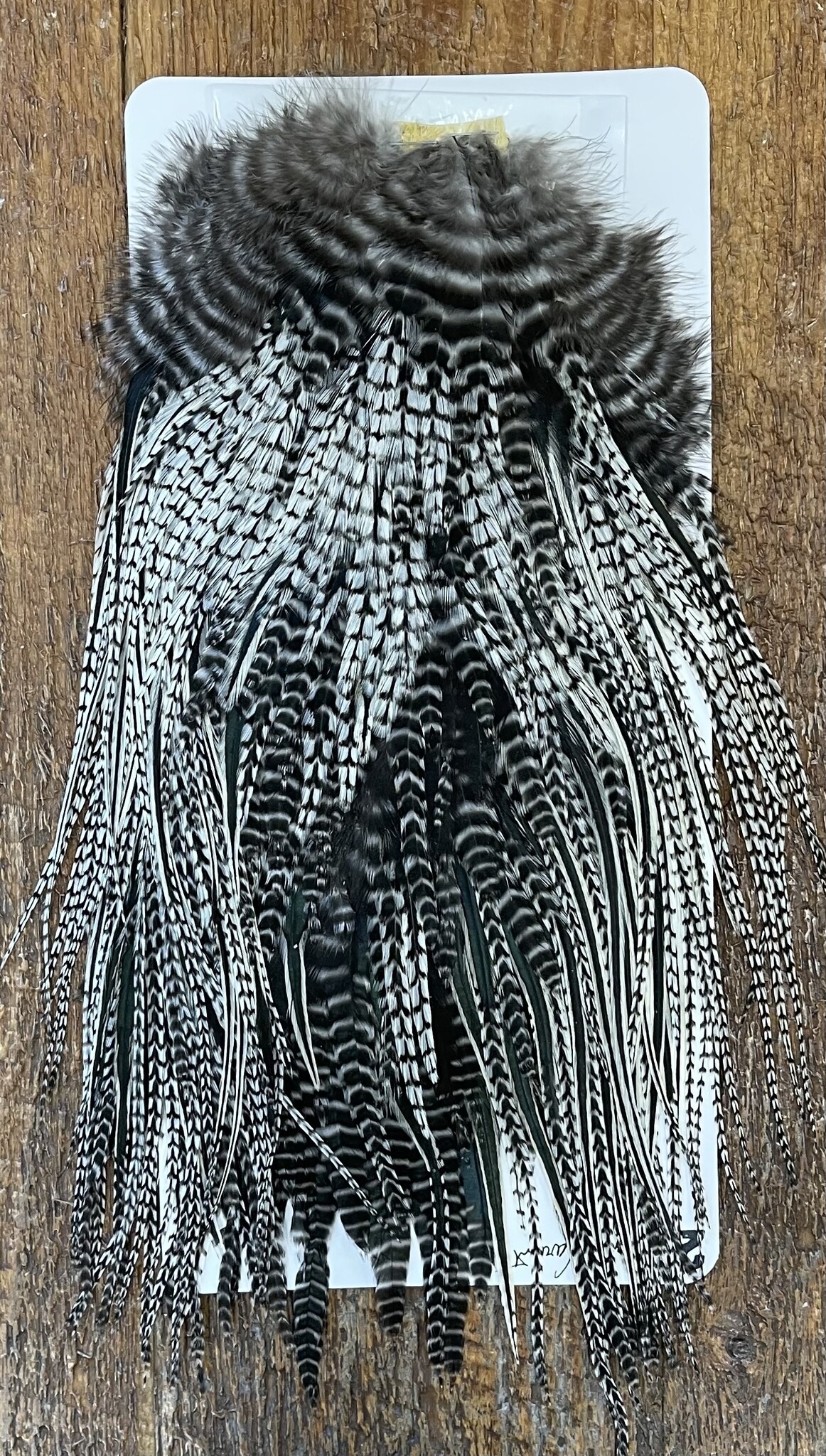 Sideling Hill Hackle Rooster Saddle - Grizzly Variant - Grade 2