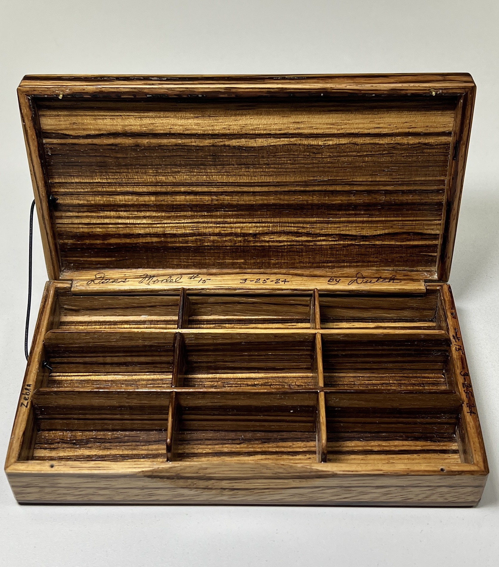 Dutch Box - Dan's Model #15 - Zebra Wood