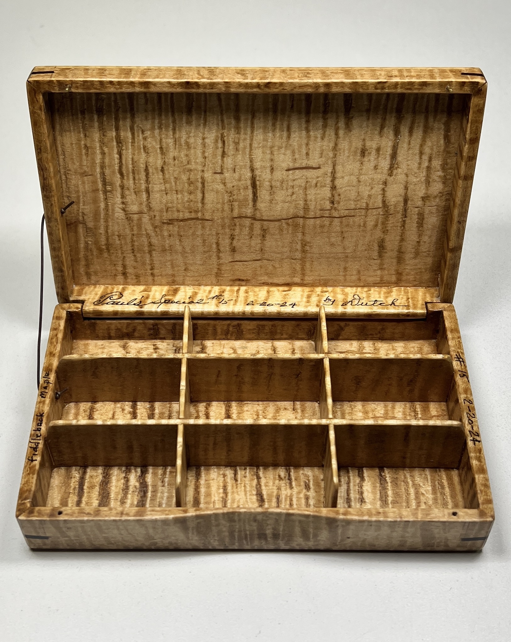 Dutch Box - Paul's Special Model #15 - Fiddleback Maple
