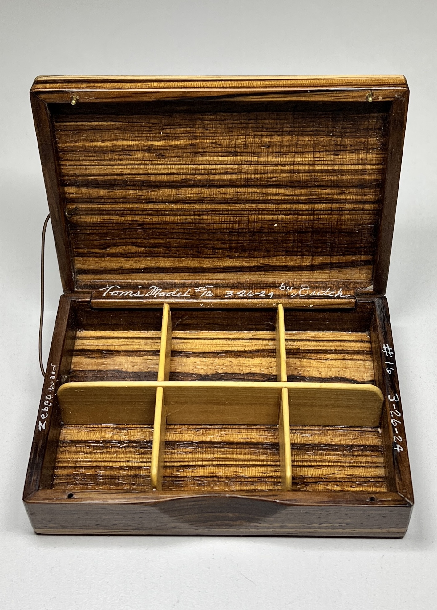 Dutch Box - Tom's Model #16 - Zebrawood