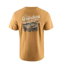Grundens Leroy Brown S/S T-Shirt - Whiskey - 2XL