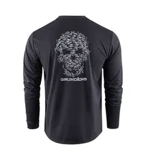 Grundens Bait Ball L/S Tech Tee - Black