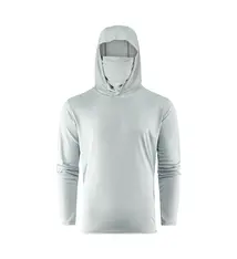 Grundens Tough Sun Masked Hoodie - Iceberg