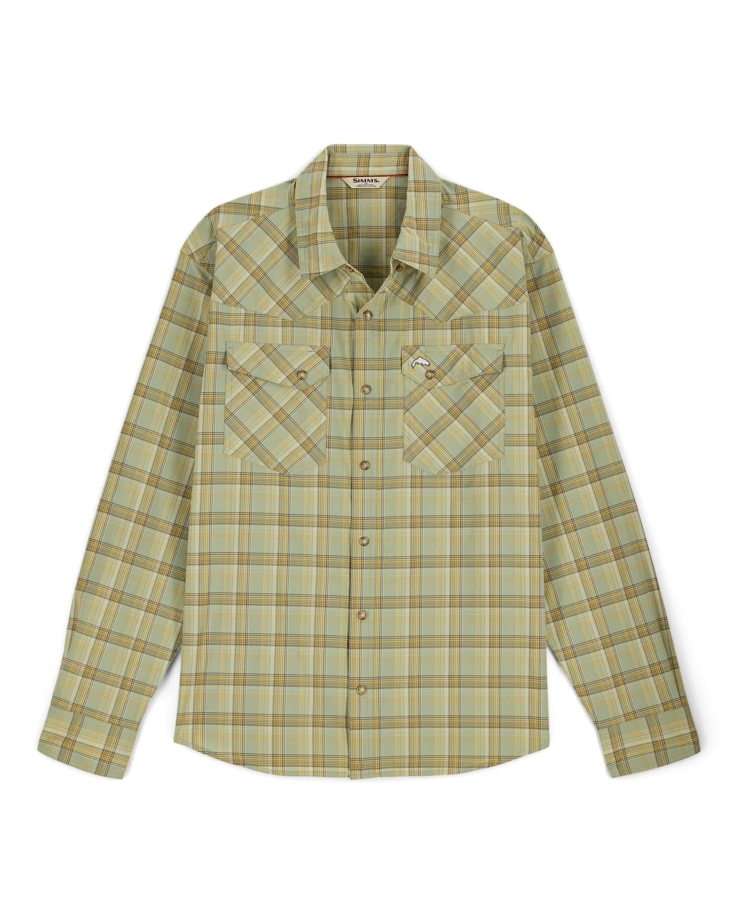 Simms Brackett LS Shirt - Pale Pine Brackett